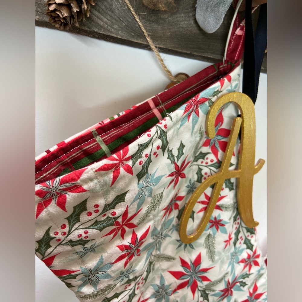 A- Handmade Quilted Stocking - Picture 5 of 5